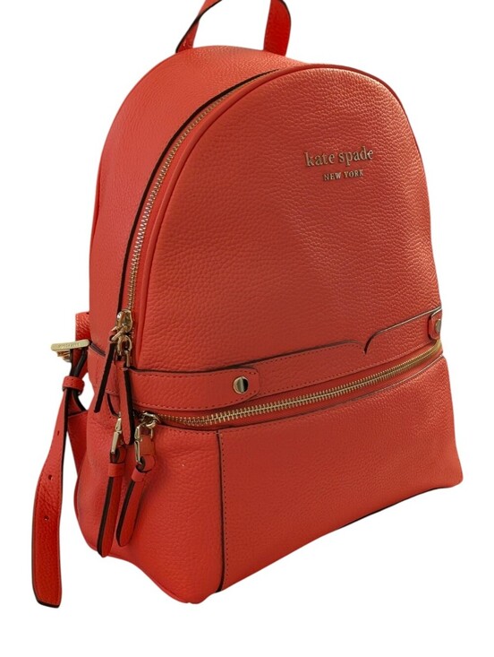 Kate Spade Day Pack Medium Backpack Pebble Leather Peach Melba main image 6